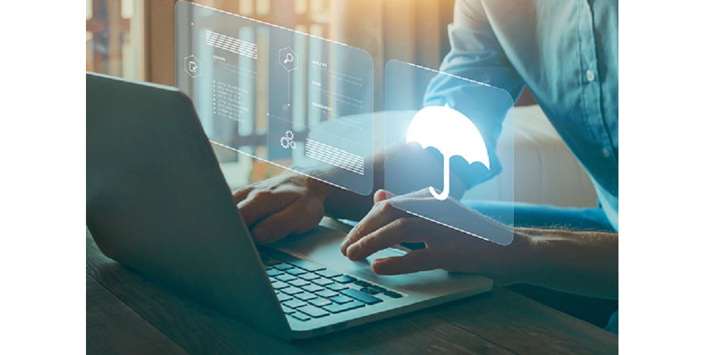 insurance and risk management concept with icons